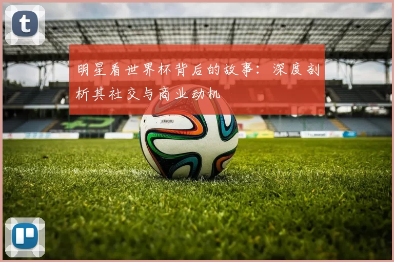 明星看世界杯背后的故事:深度剖析其社交与商业动机